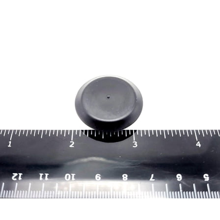 7/8" Auto Truck Bumper Bed Floor Plugs Black PE Cover 1 3/16" Top Flange  (4 Pack)