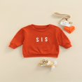 thumbnail image 2 of EIMELI Toddler Baby Boy Girl Letter Print Sweatshirt Long Sleeve Pullover Sweater Tops Brother Sister Matching Clothes Beige Bubba 3-4 Years, 2 of 7