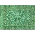 thumbnail image 1 of Ahgly Company Machine Washable Indoor Rectangle Oriental Turquoise Blue Traditional Area Rugs, 3' x 5', 1 of 4