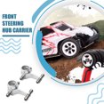 thumbnail image 3 of Soporte de eje de dirección delantero mejorado Tholdsy 2 uds para coche de control remoto Wltoys K969 1/28 plata, 3 of 6
