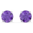 thumbnail image 1 of 1 Carat Solitaire Stud Earrings in Sterling Silver, 1 of 3