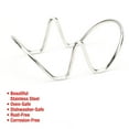 thumbnail image 7 of Huayishang Barbecue Grill Pan Stainless Steel Pizza Rack Mexican Tortilla Rack Corn Roll Rack Taco Rack U-Shaped Taco Shaping Rack, Kitchen Essentials Clearance Sale Silver, 7 of 7