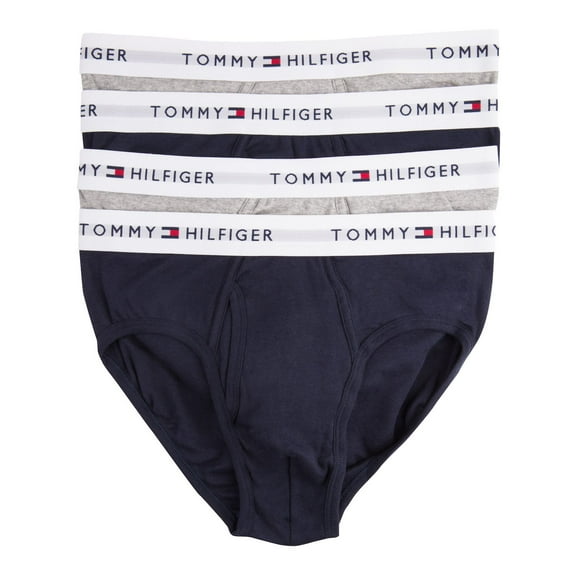 Men's Tommy Hilfiger 4-pack Cotton Classic Briefs Color: Gray Black Size: M
