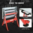 thumbnail image 6 of DNA MOTORING TOOLS-00461 Carbon Steel Welding Table 30'' x 20'' 400lbs Loding Capacity, Adjustable Angle & Height, Portable Work Bench with 2 Fixed Wheels, 6 of 7