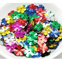 U8MO 1100 Mixed Color 14mm Cup Flower Loose sequins Paillettes Hole Sewing Wedding