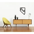 thumbnail image 2 of Nevada Home State Silhouette Solid Steel Home Decor Decorative Accent Metal Art Wall Sign, 2 of 3