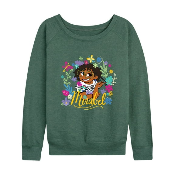 Disney's Encanto - Mirabel Floral - Women's Lightweight French Terry Long Sleeve Shirt