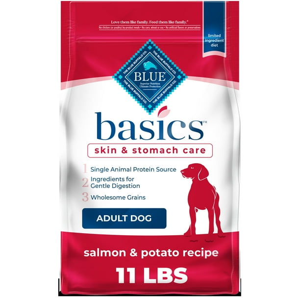 Blue Buffalo Basics Skin & Stomach Care Salmon and Potato Dry Dog Food