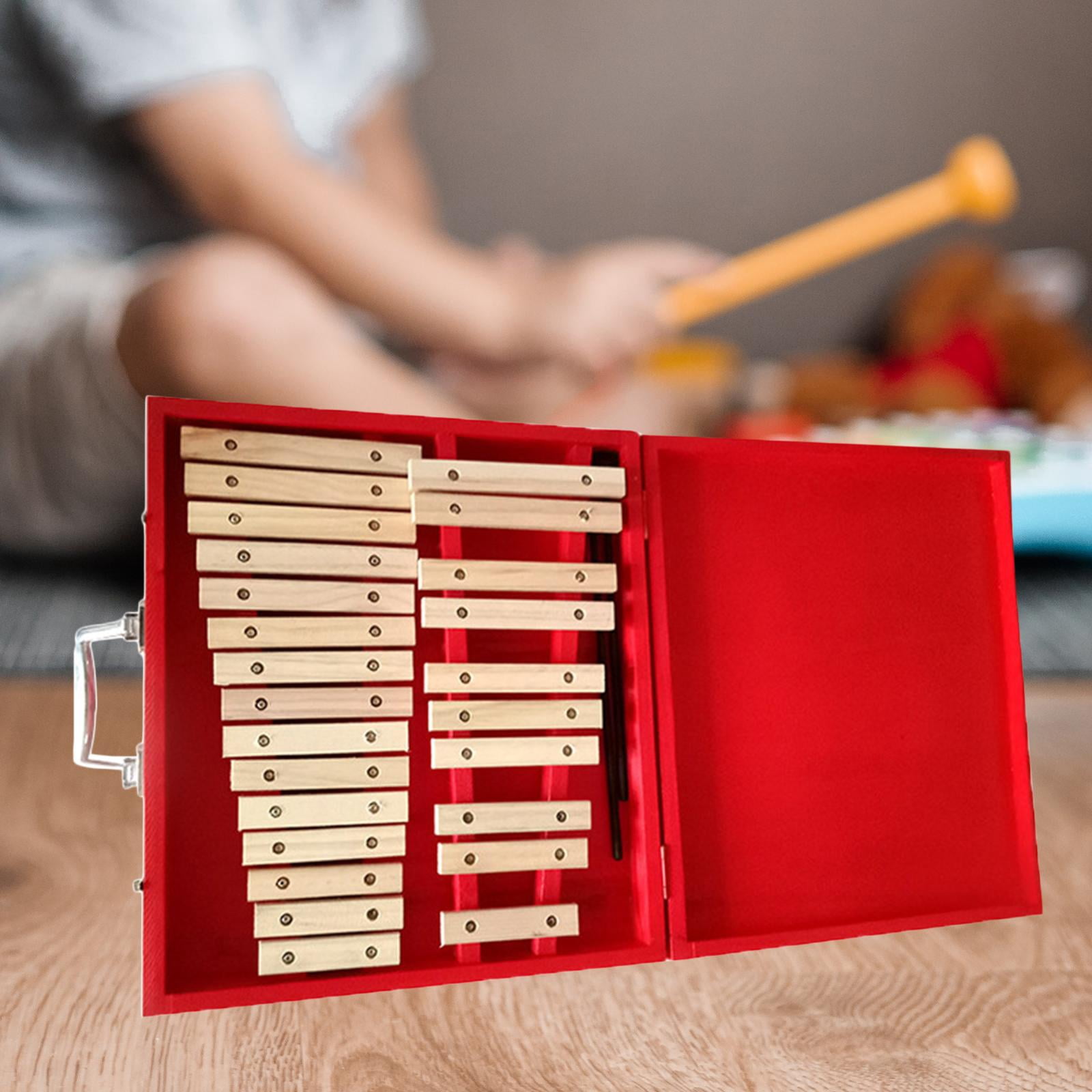 LeeQinersw 25 Keys Glockenspiel Learning Kids Xylophone Glockenspiel Musical Instrument for