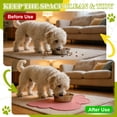 thumbnail image 4 of Uxcell Silicone Pet Feeding Mat, Waterproof Dog Cat Food Bowl Placemat Tray Anti-Slip with Raised Edge Foldable Heat-Resistant (Burgundy, Cloud Shape), Intended for Cat Dog Water Bowl, 4 of 7