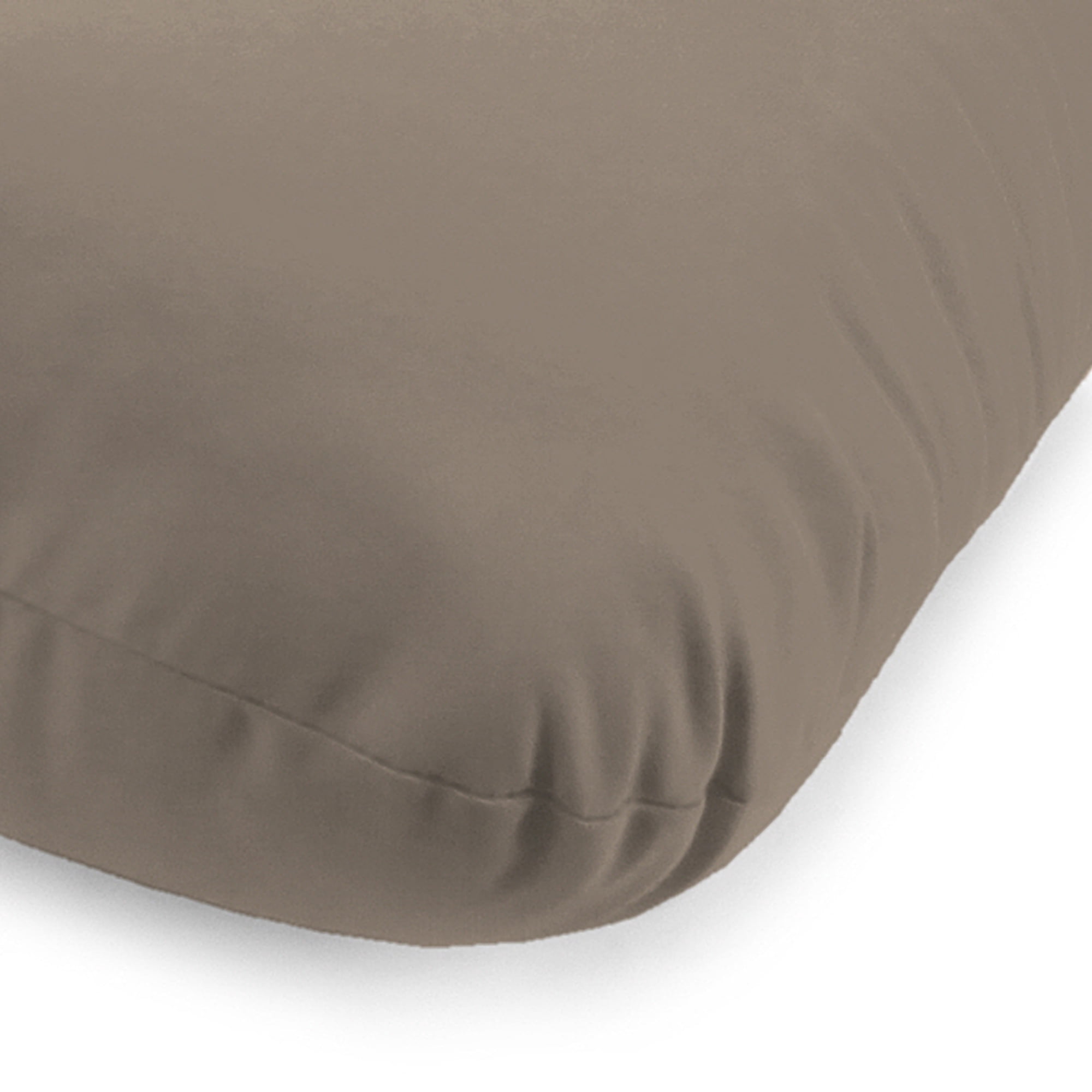 Jordan Manufacturing Sunbrella 74" x 22" Cast Shale Taupe Solid Rectangular Outdoor Chaise Lounge Cushion with Ties and Hanger Loop