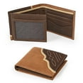 thumbnail image 3 of Wrangler Men's Bifold Wallet with Flip-Out ID Window, Genuine Leather, RFID Blocking, Fathers Day Gifts, 3 of 8