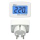 thumbnail image 1 of Medidor de CA con cabezal redondo y enchufe DM55-1, 110 V-220 V, voltímetro digital con pantalla LCD., 1 of 1
