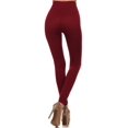 thumbnail image 3 of Women's Tummy Control High Waist Waistband Full Length Leggings Yoga Club, 3 of 4