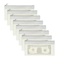 thumbnail image 1 of 8.5x4 Inch Money Bags with Zipper, 8Pcs Clear Cash Deposit Bank Pouch Envelopes Check Wallet for Coin Cosmetics Invioce Bill, Gray, 1 of 6