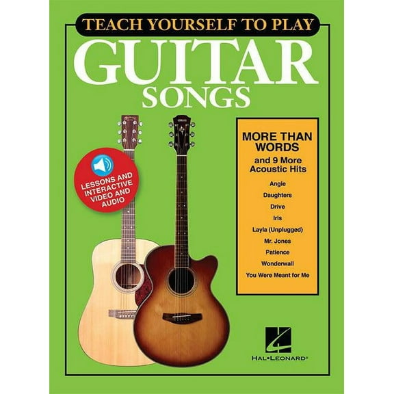 Hal Leonard Teach Yourself to Play Guitar Songs: ?More Than Words? & 9 More Acoustic Hits-