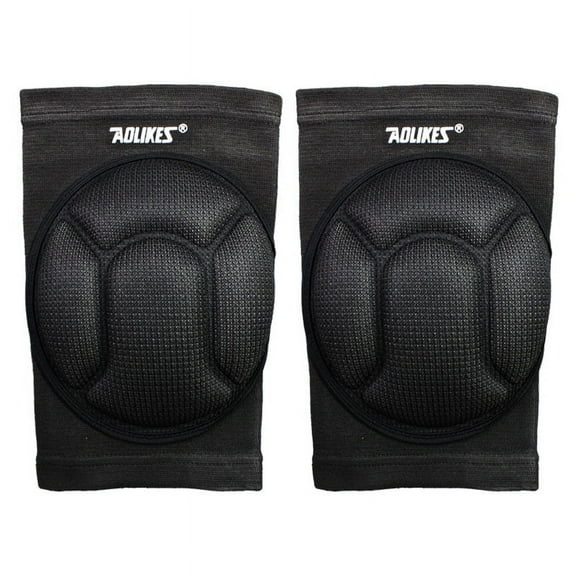 Luxsea 1 Pair Protective Knee Pads Thick Sponge Anti-Slip Collision Avoidance Knee Sleeve Basketball Knee Pads