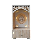 Customized Wooden Cabinet Desginer Mandir With LED / Mandir For Home & Office / Temple For Home / Pooja Ghar / Mandir With Lights /Storage