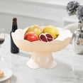thumbnail image 1 of Frutero con pedestal y diseño escurridor, decoración de mesa, moderno, decoración del hogar, soporte para aperitivos, bandeja de frutas para encimera Blanco, 1 of 8