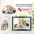 thumbnail image 6 of Frameo 10.1 inch Wood Digital Picture Frame 1280*800 IPS Touch Screen  Auto-Rotate Electronic Photo Frame,  Gift for Christmas(with Micro 32G TF Card), 6 of 8