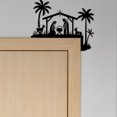 thumbnail image 4 of Fiudx Adorno para Puerta de Nacimiento, Hermosa Decoración de Metal para El Pesebre, Diseño Intrincado de Escena Navideña, Adorno Navideño Reversible, Uso En Interiores y Exteriores, Un Regalo Ideal,, 4 of 5