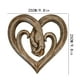 thumbnail image 4 of Decoración de pared Love Taken Hands | Acabado de madera envejecida | Diseño en forma de corazón | Símbolo de amor | Ligero y fácil de limpiar | Perfecto para el hogar, la oficina, el spa y la boda, 4 of 7