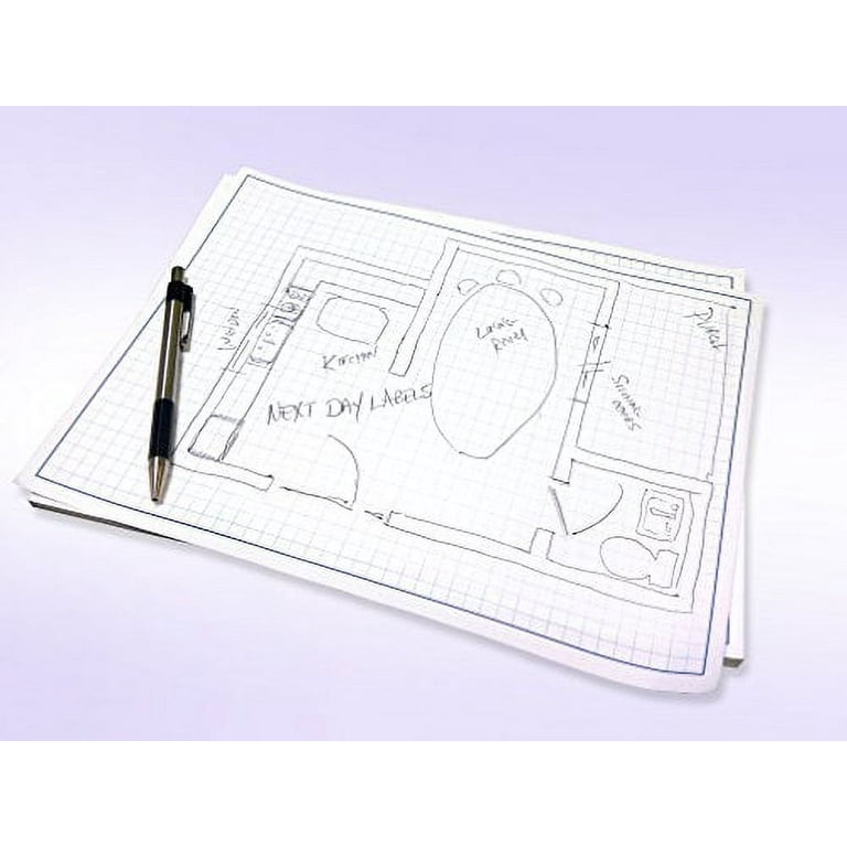 Amazon.com: Reskid Blueprint and Graph Paper Pad - 50 Sheets