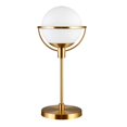 thumbnail image 1 of Henn&Hart 9" Brass Metal/Glass Table Lamp, 1 of 7