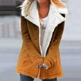 thumbnail image 2 of Winter Warm Zip Up Caots for Womens Fashion Plus Size Composite Plush Button Lapels Jacket Outwear Coat, 2 of 6