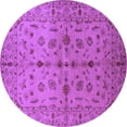 thumbnail image 1 of Ahgly Company Indoor Round Oriental Purple Industrial Area Rugs, 8' Round, 1 of 4