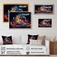 thumbnail image 4 of Designart "Exploring Yellow Abstracted Liquidity V" Abstract Liquid Ink Wall Art For Bathroom, 4 of 5