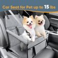 thumbnail image 2 of Portable Folding Pets Dogs Cats Car Seat Safe Carrier Beds Puppy Belt Bag Foldable Travel Hammock Pet Sleeping for Outdoor, 2 of 10