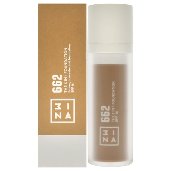 La base 3 en 1 SPF 15 - 662 de 3Ina para mujeres - Base de 1,01 oz