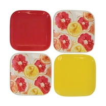 Beachcombers Set Of 4 Citrus App Plates  Multi