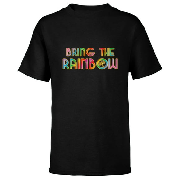 Marvel Studios Thor: Love and Thunder Bring the Rainbow - Short Sleeve T-Shirt for Kids - Customized-Black