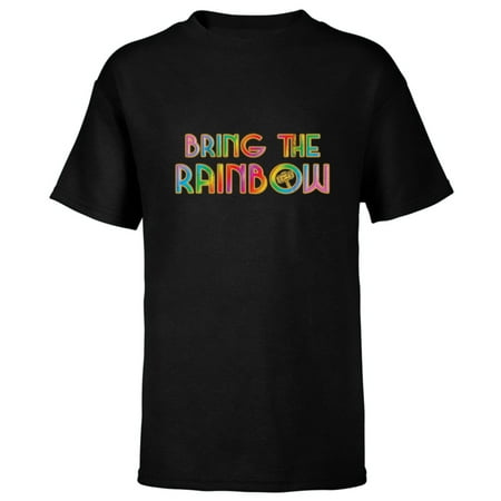 Marvel Studios Thor: Love and Thunder Bring the Rainbow – Short Sleeve T-Shirt for Kids – Customized-Black