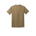 thumbnail image 6 of Port & Co Adult Male Men Plain Short Sleeves T-Shirt Coyote Brown Medium, 6 of 6