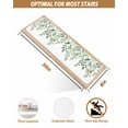 thumbnail image 4 of Eucalyptus Leaves Stair Treads for Wooden Steps Indoor Runner Rug Carpet, Sage Green Spring Summer Botanical 7 Pieces Peel and Stick Staircase Step Treads Covers Washable Throw Door Mats, 30"x8", 4 of 6