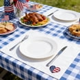thumbnail image 3 of YYV Embroidered Patriotic Napkins Tablecloth And Placemat Set Linen-Style Star And Heart Motif Machine Washable Dining Table Linens For Restaurants Events And Independence Day Entertaining, 3 of 9