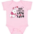 thumbnail image 3 of Inktastic Mimi Loves Me Lots and Lots- Cute Elephant Boys or Girls Baby Bodysuit, 3 of 5