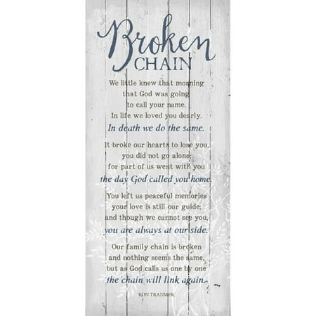 Chain Plaques - Dexsa ''Broken Chain '' Textual Art Plaque