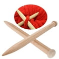 thumbnail image 4 of Herramienta para tejer de madera, 1 par de ganchillo de madera, gancho de ganchillo grueso, aguja de tejer de madera, rendimiento inigualable, 4 of 8
