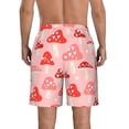 thumbnail image 3 of Disketp Men'S Swim Trunks Hawaiian Breathable Surf Beach Swimsuits Mesh Lining Beach Shorts With Pockets-Cute Mushroom1, 3 of 9