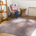 thumbnail image 3 of Hauteloom Ranao Hallway, Kitchen Machine Washable Runner Rug - Traditional - Blue, Red, Peach - 2'7" x 12', 3 of 19