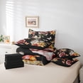 thumbnail image 6 of Manfei Teens Girls Flying Butterflies Bedding Comforter Set 7pcs,Chic Floral Flowers Queen Bedding Sets Super Cozy,Spring Garden Queen Sheet Sets,Ultra Soft Home Decor,Reversible, 6 of 8