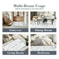 thumbnail image 7 of Artnice 8x10 Large Area Rug for Living Room, Vintage Boho Washable Area Rug Non Slip, Accent Carpet Low pile Retro Floral Print Rugs for Home Décor, Cream White, 7 of 7