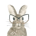 thumbnail image 3 of Price, Lucille 19x24 Black Modern Framed Museum Art Print Titled - Bunny With Glasses, 3 of 5