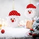 thumbnail image 1 of Adorno navideño con forma de ciervo, muñeco de nieve y árbol de Navidad, colgante con forma de pentagrama de Papá Noel, pequeños adornos colgantes, colgante de vehículo de peluche., 1 of 5