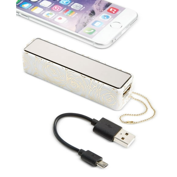 Triple C Universal Portable Charger with Mirror, Gold