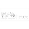 thumbnail image 2 of Pemberly Row Contemporary Leather Swivel Recliner with Storage Ottoman, 2 of 2